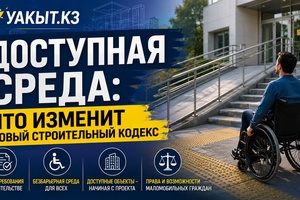 Уакыт.кз | Доступная среда: что изменит новый Строительный кодекс