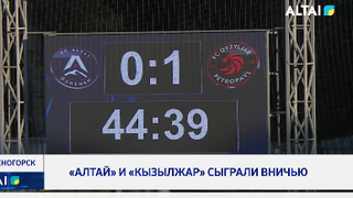 «Алтай» и «Кызылжар» сыграли вничью