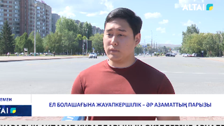 Ел болашағына жауапкершілік – әр азаматтың парызы