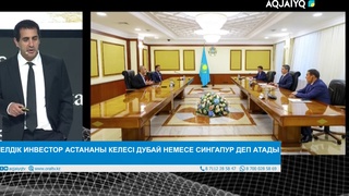 ШЕТЕЛДІК ИНВЕСТОР АСТАНАНЫ КЕЛЕСІ ДУБАЙ НЕМЕСЕ СИНГАПУР ДЕП АТАДЫ