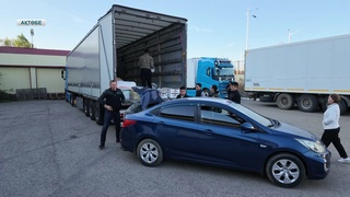 АЗЫҚ-ТҮЛІК ТИЕЛГЕН ЖҮК КӨЛІКТЕРІ АҚТӨБЕДЕН ЕЛОРДАҒА ЖОЛ ТАРТТЫ