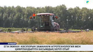 Егін жинау: кәсіпорын заманауи агротехнология мен цифрландыруға басымдық беріп отыр 