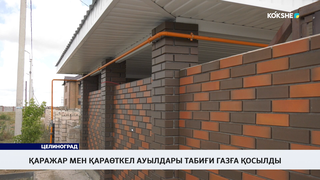 Қаражар мен Қараөткел ауылдары табиғи газға қосылды  