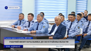 Рабочий визит начальника ДП СКО в районы области