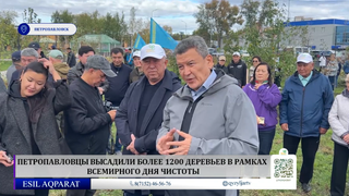Петропавловцы высадили более 1200 деревьев в рамках Всемирного дня чистоты