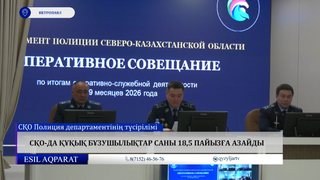 СҚО-да құқық бұзушылықтар саны 18,5 пайызға азайды