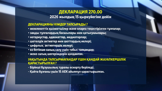 Декларация тапсыру мерзімі мен тәртібі