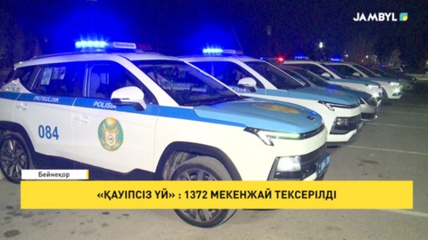 «Қауіпсіз үй»: 1372 мекенжай тексерілді
