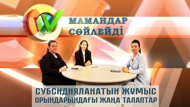 Мамандар сөйлейді - Субсидияланатын жұмыс орындағы жаңа талаптар