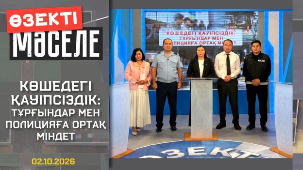 Өзекті мәселе - Көшедегі қауіпсіздік тұрғындар мен полицияға ортақ міндет
