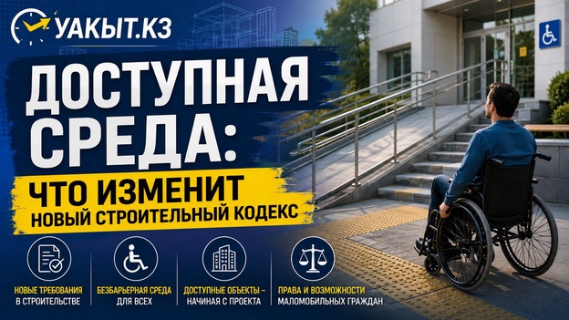 Уакыт.кз | Доступная среда: что изменит новый Строительный кодекс
