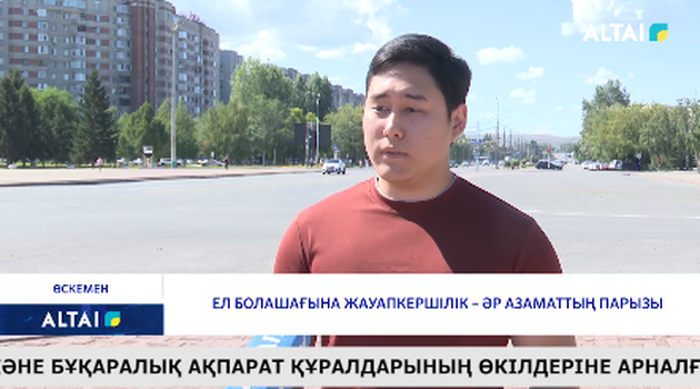 Ел болашағына жауапкершілік – әр азаматтың парызы
