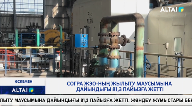 Согра ЖЭО-ның жылыту маусымына дайындығы 81,3 пайызға жетті