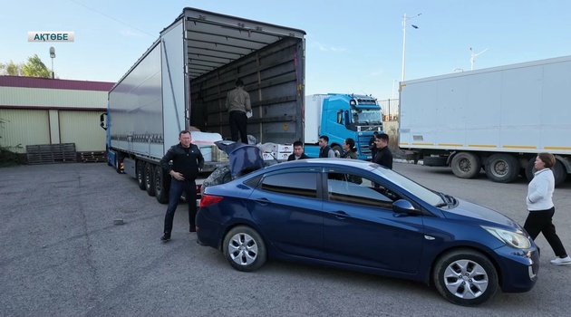 АЗЫҚ-ТҮЛІК ТИЕЛГЕН ЖҮК КӨЛІКТЕРІ АҚТӨБЕДЕН ЕЛОРДАҒА ЖОЛ ТАРТТЫ