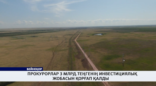 Прокурорлар 3 млрд.теңгенің инвестициялық жобасын қорғап қалды  