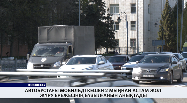 Автобустағы мобильді кешен 2 мыңнан астам жол жүру ережесінің бұзылғанын анықтады