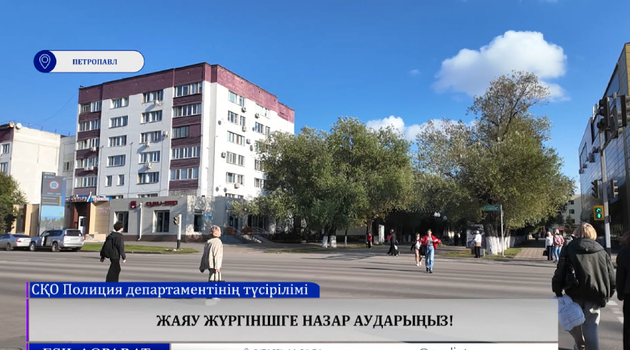 Жаяу жүргіншіге назар аударыңыз!