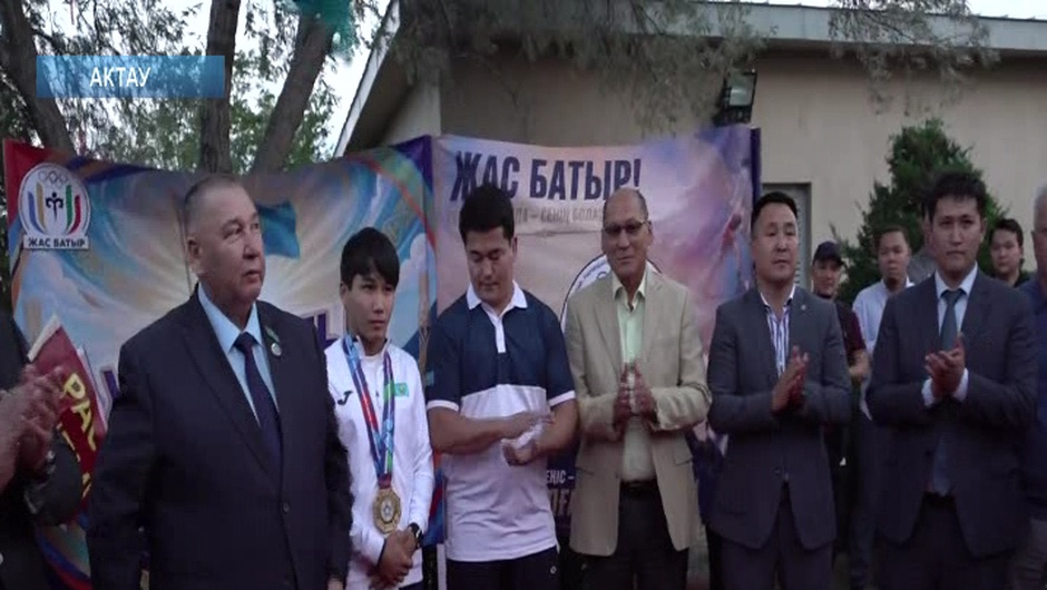 Торжественная встреча чемпиона мира по дзюдо Расулхана Габита